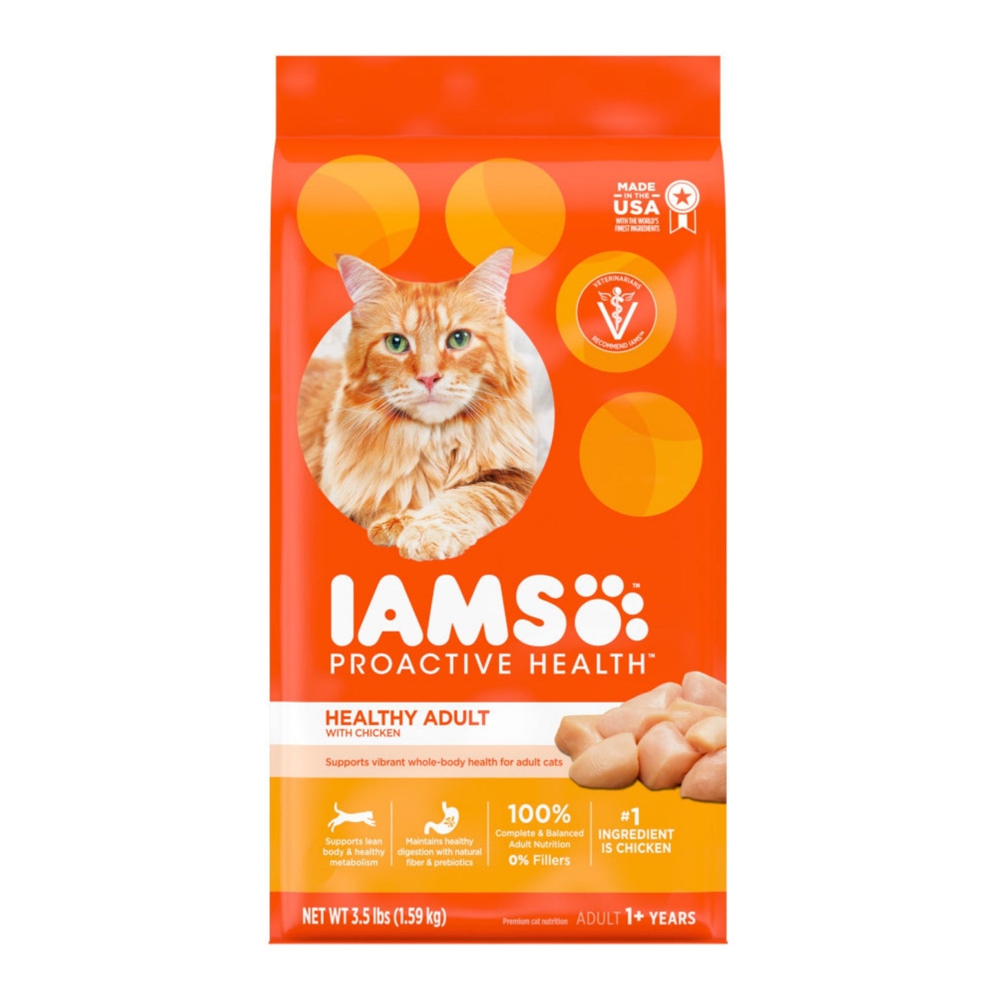 IAMS Proactive Health Adult Dry Cat Food Chicken 3.5lb