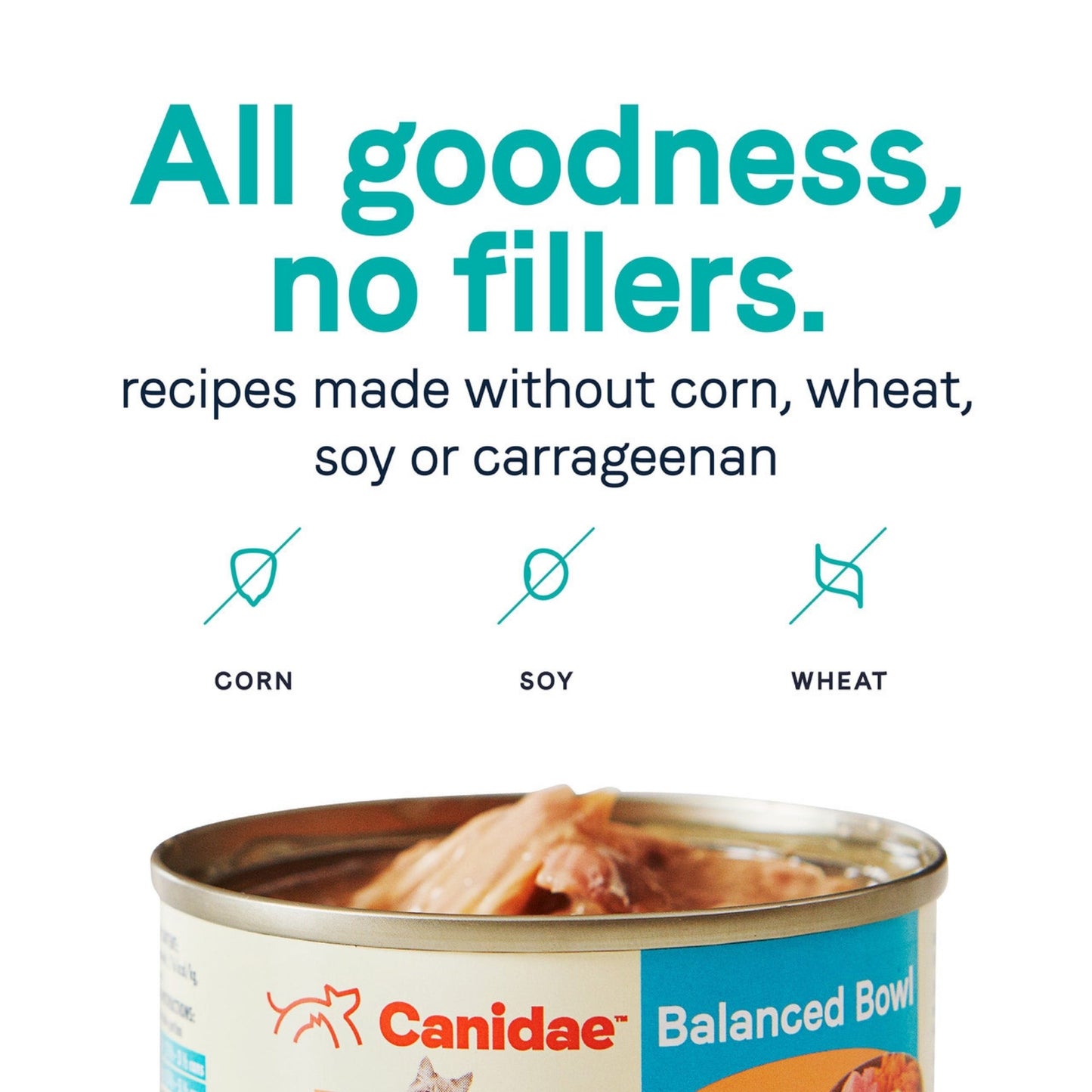 CANIDAE Balanced Bowl Canned Cat Food Tuna & Carrots 3oz. (Case of 24)
