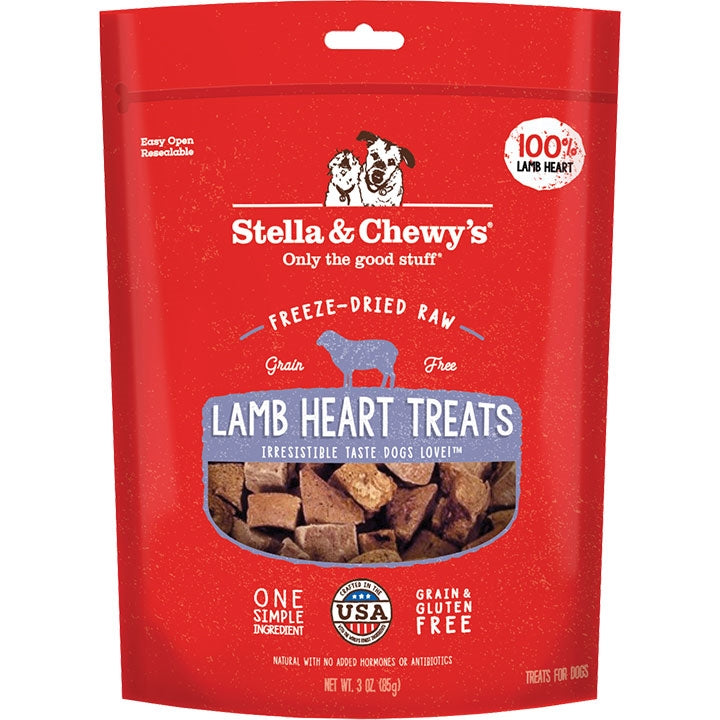 !Stella And Chewys Dog Freeze-Dried Treat Lamb Heart 3oz. (Copy)