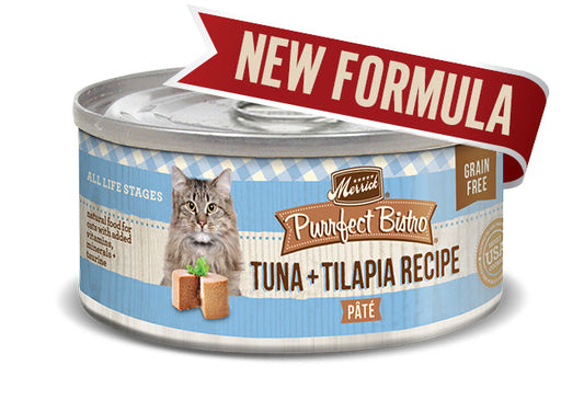 Merrick Cat Purrfect Bistro Pate Tuna & Tilapia 5.5oz. (Case of 24)