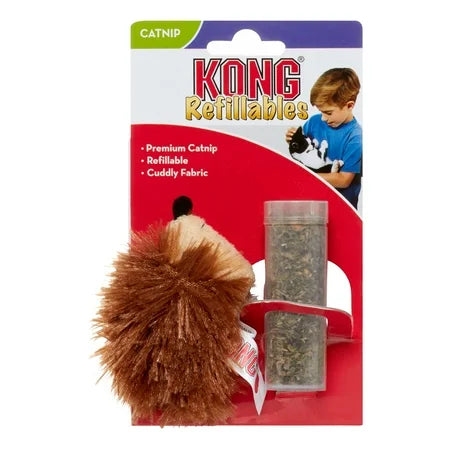 KONG Refillables Catnip Hedgehog Cat Toy Brown 1ea/One Size