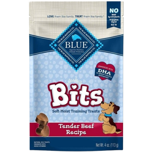 Blue Buffalo Blue Bits Soft-Moist Training Treats Tender Beef Recipe - 4 oz