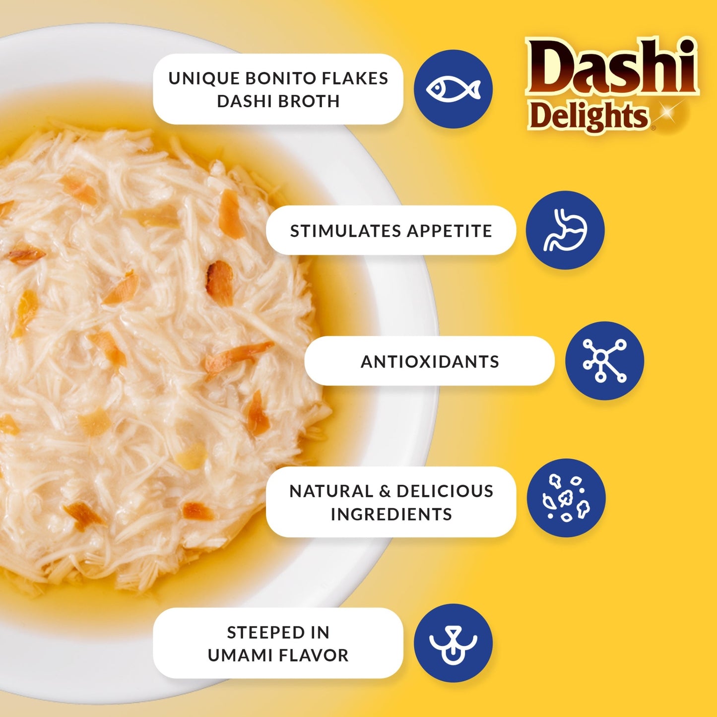 Inaba Dashi Delight 2.5oz. Chicken Salmon (6 count)
