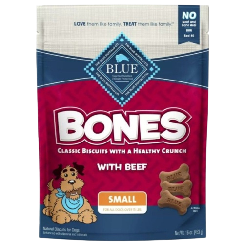 Blue Buffalo Classic Bone Biscuits with Beef Small - 16 oz