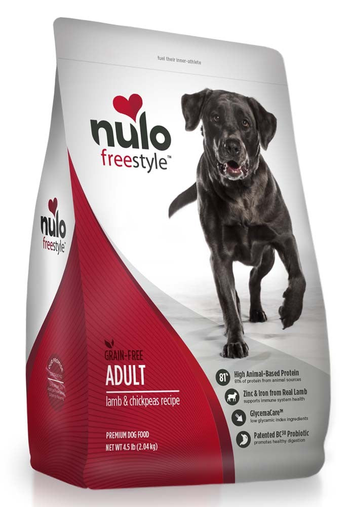 !!Nulo FreeStyle Grain Free Adult Dry Dog Food Lamb & Chickpeas 1ea/4.5 lb